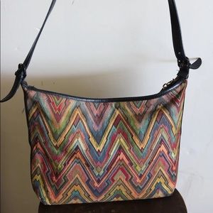 Colorful vintage handbag